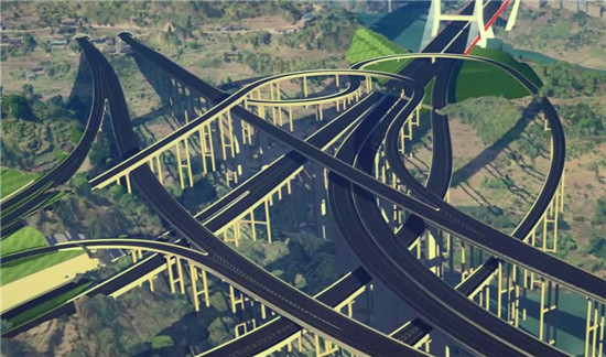 數(shù)字孿生公路。四川公路設(shè)計(jì)院供圖